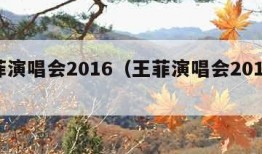 王菲演唱会2016（王菲演唱会2016门票）