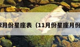 112月份星座表（11月份星座月份表）