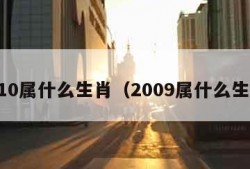 2010属什么生肖（2009属什么生肖）