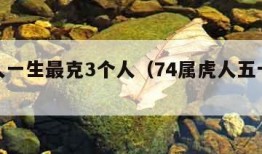 属虎人一生最克3个人（74属虎人五十大运到了）